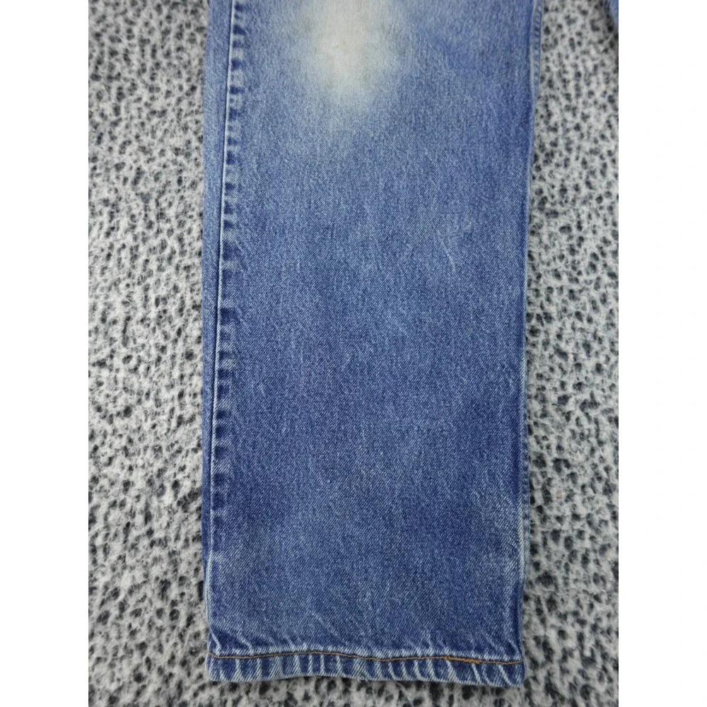 Levi's 550‎ Relaxed Fit Tapered Leg Jeans Mens 42x32 Blue Denim Distressed Work